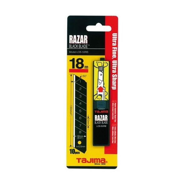 Tajima Razor Black Veitsiterä 10 kpl:n pakkaus