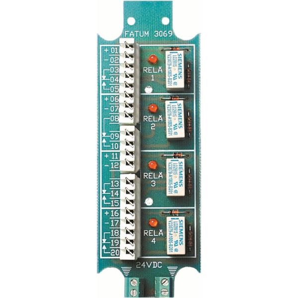 Alarmtech 3069.01 Relekortti 4 releellä, 24 V DC LSA-Plus