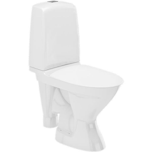 Ifö Spira Rimfree 627008811010 WC-istuin pehmeällä kannella, liimattava