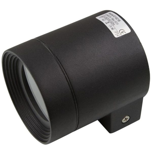 Hide-a-Lite Round Single III Seinävalaisin 50W, GU10 Musta