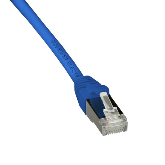 Schneider Electric ACTPC6ASFLS20BU Patch-kaapeli S/FTP, 2 x RJ45, sininen 2 m