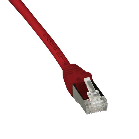 Schneider Electric ACTPC6ASFLS20RD Patch-kaapeli S/FTP, 2 x RJ45, punainen 2 m