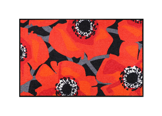 Matto BLOOM POPPY BLACK 75x120 cm
