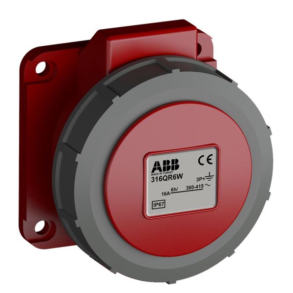ABB 2CMA102317R1000 Paneelin ulostulo pikaliitettävä, tärinänkestävä Suora, 4-nastainen, 16 A
