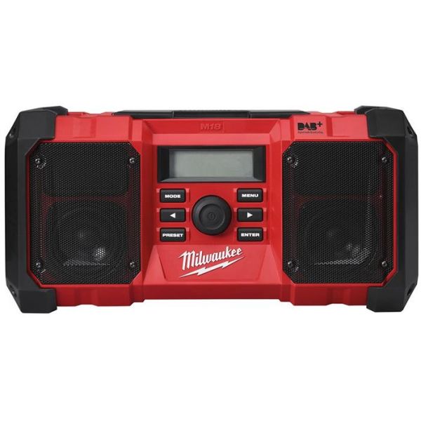 Milwaukee M18 JSR DAB+-0 Radio ilman akkuja ja laturia