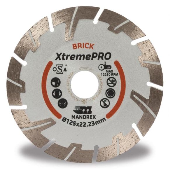 Mandrex Bricks XtremePRO Timanttikatkaisulaikka 125 mm