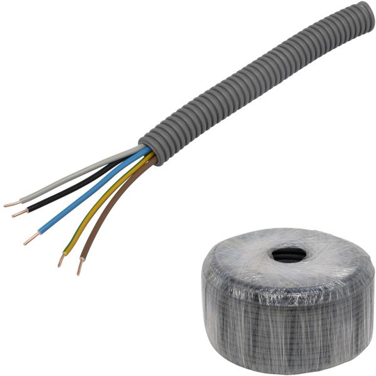 Pipelife EQ PowerFlex Kaapeli esireititetty, paloluokka D 16 mm x 100 m, 5G 1,5 mm²