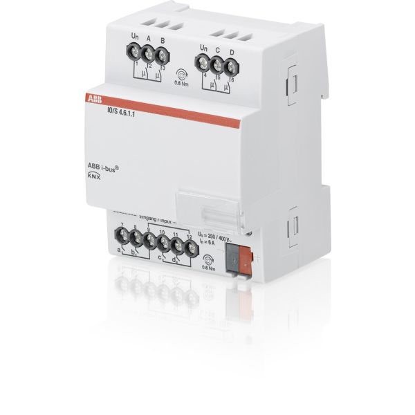 ABB 2CDG110168R0011 Tulo-/lähtöyksikkö KNX 4 tuloa, tyyppi IO/S4.6.1.1