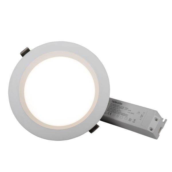 Hide-a-Lite DL Plano Basic Alasvalo valkoinen Ø190 mm
