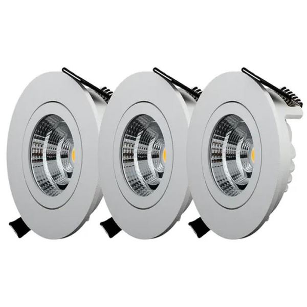 Designlight QB-302MW Downlight-valaisin kallistus, 3 kpl 3000K
