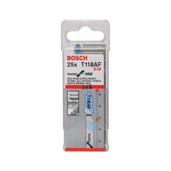 Bosch Fleksibel for metall Pistosahanterä 1-3mm:n pellit, 92 mm 25 kpl