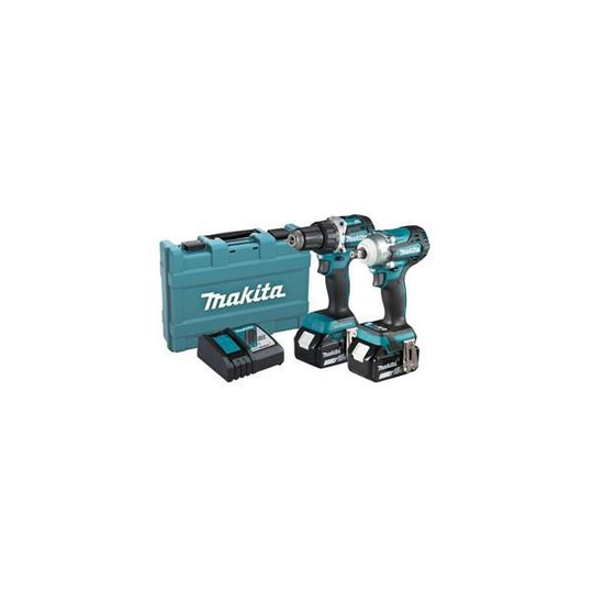 Makita DLX2410G Konesarja sisältää pora/ruuvinvääntimen ja mutterinvääntimen