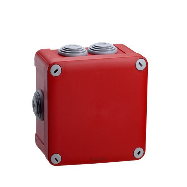 Schneider Electric ENN05165 Palorasia 105x105x55 mm, pinta-asennus Punainen