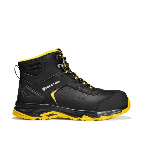 Toe Guard Wild Mid Turvakenkä musta/keltainen, S3, lasikuitukärki 36