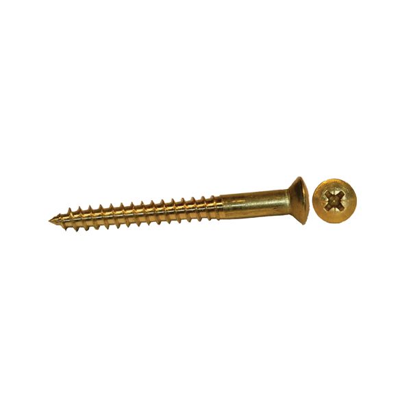 Arvid Nilsson 44504020 Puuruuvi messinki, DIN 7995, TKFX, 200 kpl 4,0 x 20 mm