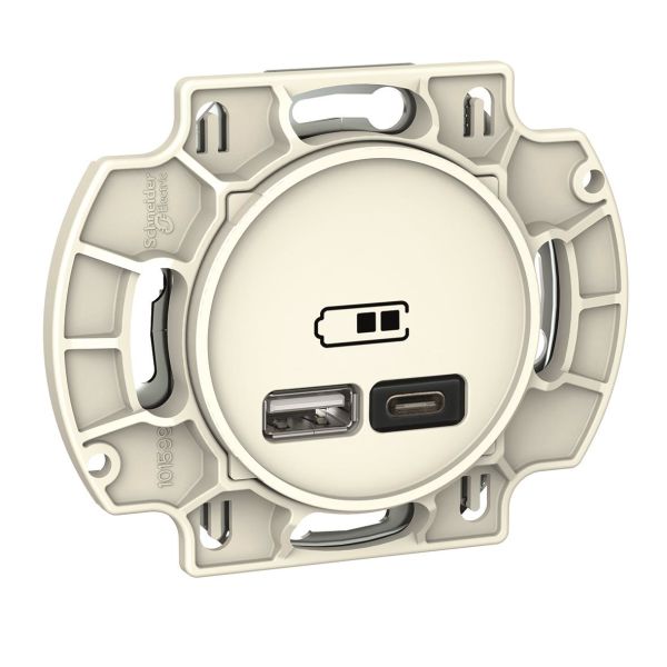Schneider Electric WDE000941 USB-liitäntä USB tyyppi A+C, vankka