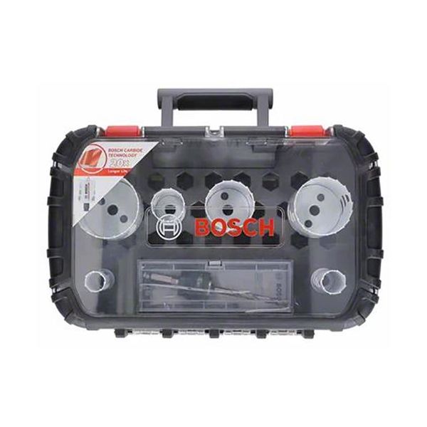 Bosch Carbide Powerchange Reikäsahasarja 8 osaa, 22-68 mm, pituus: 60 mm 22, 25, 35, 51, 60, 68 mm