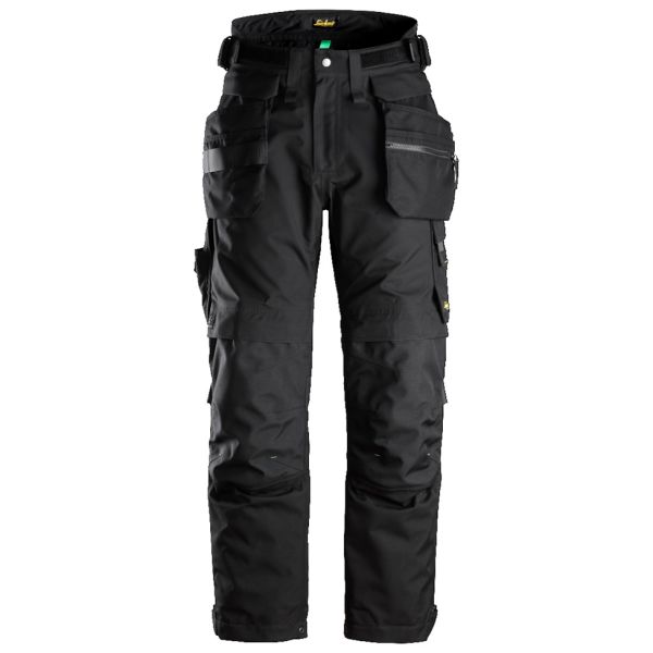 Snickers 6580 FlexiWork Työhousut musta, Gore-Tex, lyhyt malli XS