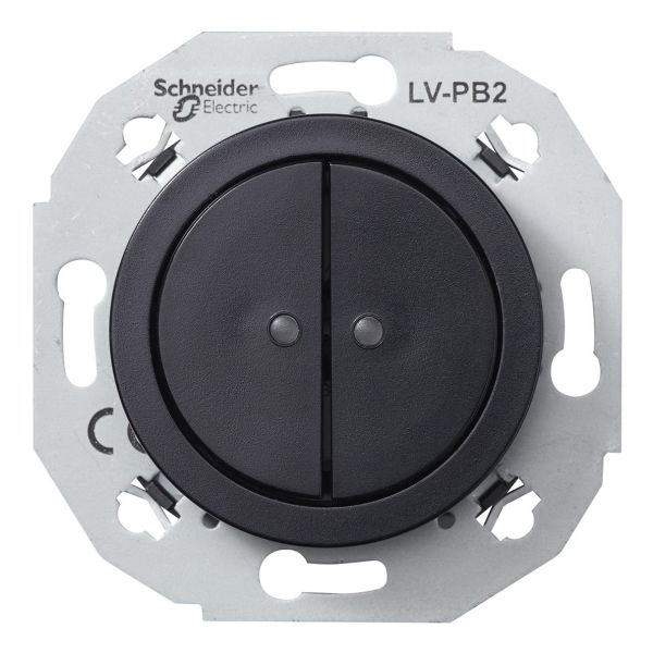Schneider Electric WDE011271 Pienjännitepainike musta 2-napainen