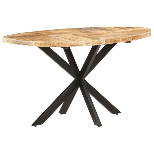 vidaXL Ruokapöytä 140x80x75 cm täysi mangopuu
