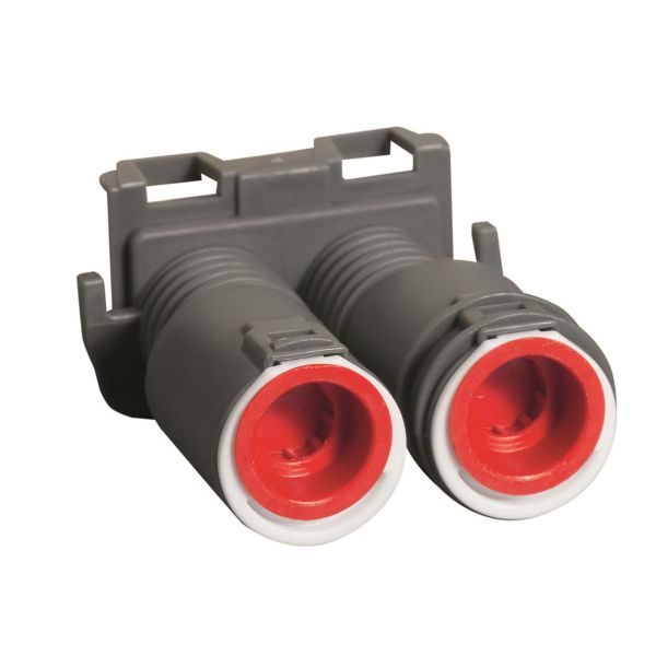 Schneider Electric IMT36223 Kaksoisnysä kahdella liitännällä 16/20 mm, punainen