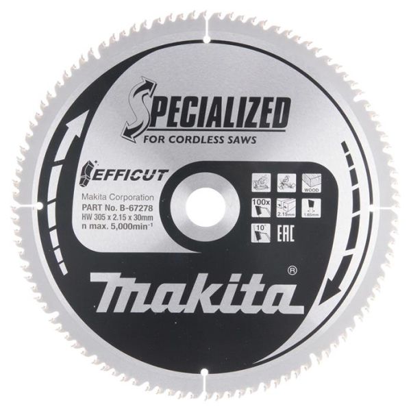 Makita B-67278 Sahanterä 305 mm, 100 hammasta