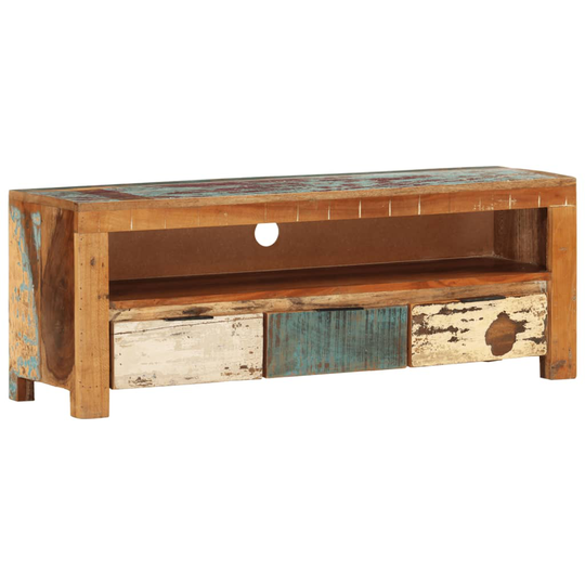 vidaXL TV-taso 110x30x40 cm täysi kierrätyspuu