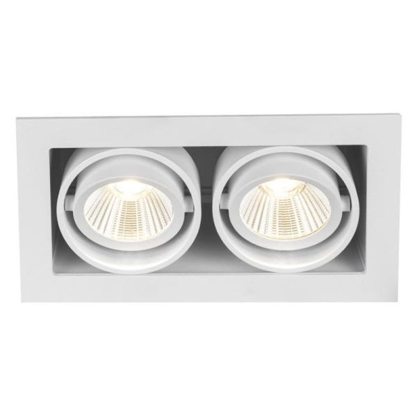 Hide-a-Lite Optic Box II Downlight-valaisin valkoinen 2700K, 1050 lm