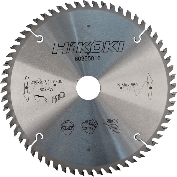HiKOKI 60355016 Sahanterä 216x2,3 60T