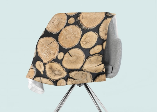 Torkkupeitto Tree Stumps 130x150 cm
