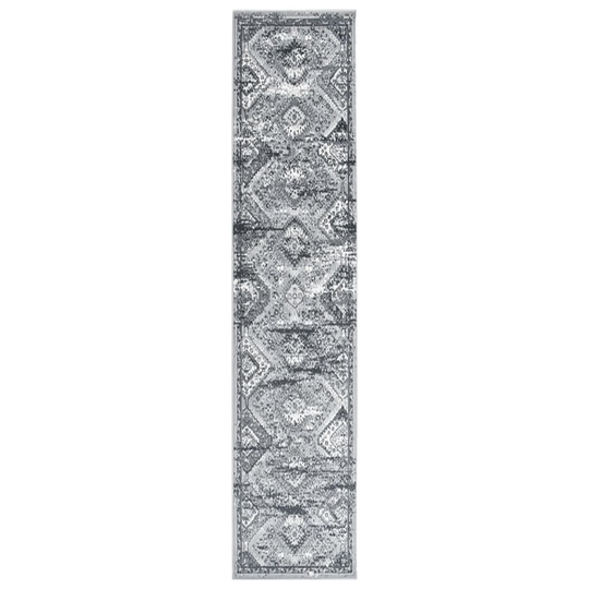 vidaXL Käytävämatto BCF itämainen harmaa 100x450 cm