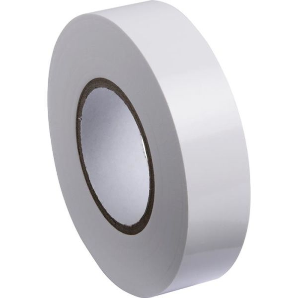 Gelia 050000510 Sähköteippi 20 m x 19 mm, valkoinen