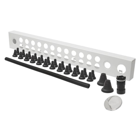 Uponor Vario Jakelukaapin pohja putkien läpiviennit