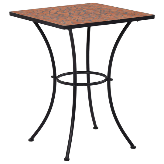 vidaXL Mosaiikkibistropöytä terrakotta 60 cm keramiikka