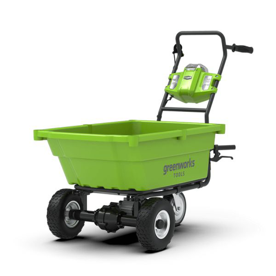 Greenworks G40GC Taakka-/kottikärry 40V, ilman akkua ja laturia