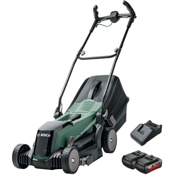 Bosch DIY Easy Rotak 36-550 Ruohonleikkuri sis. 2 kpl 2,0 Ah akkua ja laturin