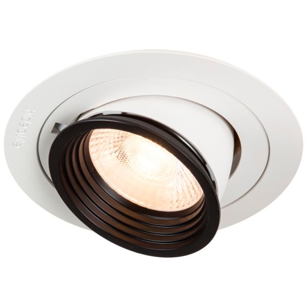 Hide-a-Lite Focus Point Maxi Downlight-valaisin 36°, 3000K Push 230V, DALI-liitäntälaitteella
