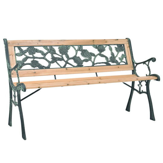 vidaXL Puutarhapenkki 122 cm puu