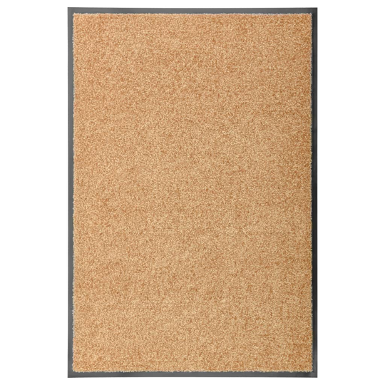 vidaXL Ovimatto pestävä kerma 60x90 cm