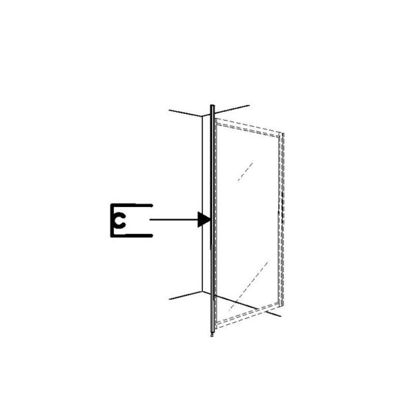 Ifö Solid SVGT N Lattia- ja kattotuki 2700 mm Alumiini