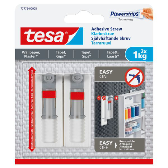 Tesa 77775 Ruuvi itsekiinnittyvä, 2x1 kg