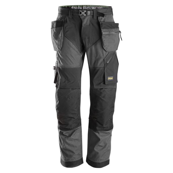 Snickers 6902 FlexiWork Työhousut Harmaa C40