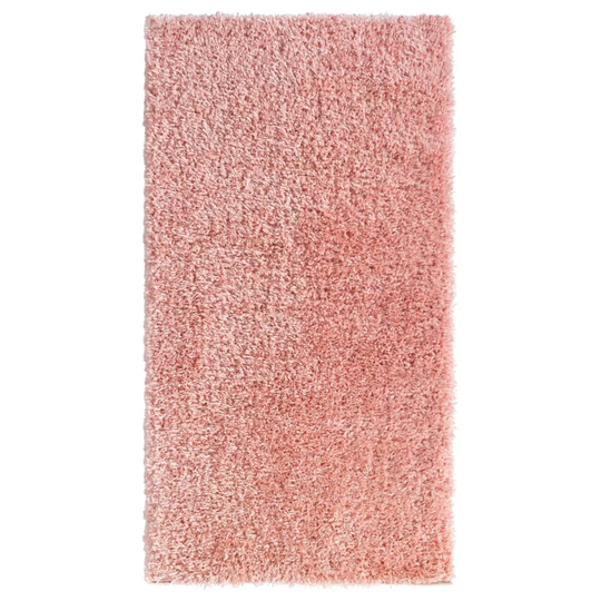 vidaXL Korkeanukkainen Shaggy matto pinkki 80x150 cm 50 mm