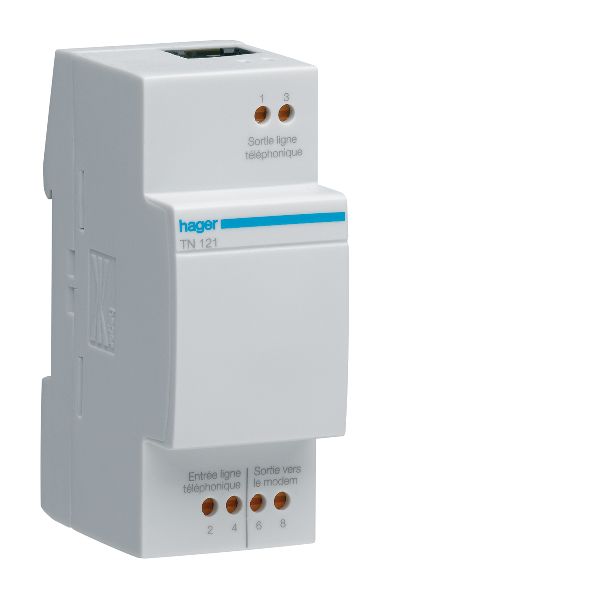 Hager TN121 ADSL-suodatin RJ45