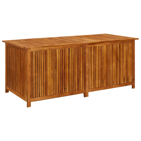 vidaXL Puutarhan varastolaatikko 175x80x75 cm täysi akaasiapuu