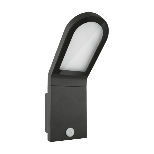 LEDVANCE LED Facade Edge Seinävalaisin 12W, 3000K, 740 lm, tunnistin Harmaa