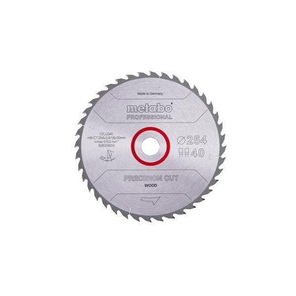 Metabo 628059000 Sahanterä 254x30 mm, 40T