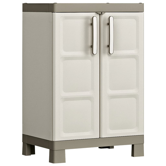 Keter Matala varastokaappi hyllyillä Excellence beige ja taupe 97 cm