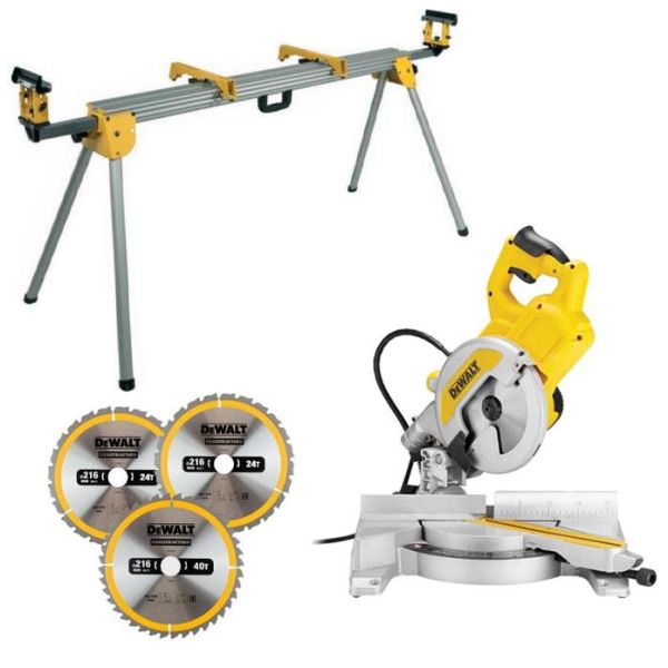 Dewalt DWS777SE Katkaisu- ja jiirisaha sahapenkillä
