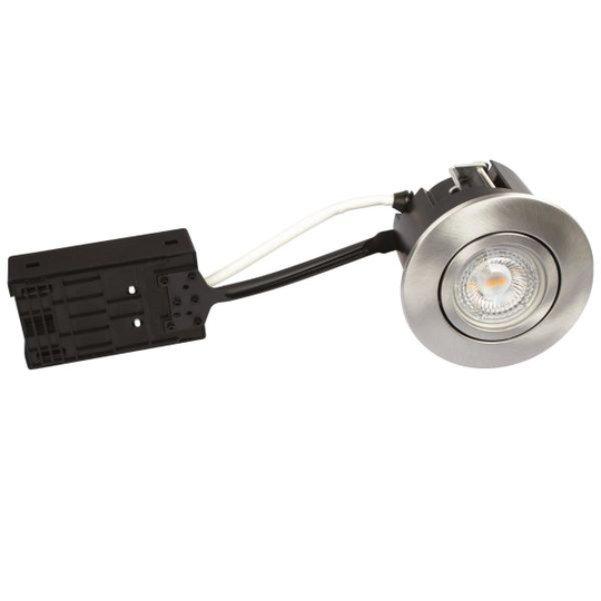 Scan Products Luna QI Downlight-valaisin 2700 K, 5 W, sisätilat Harjattu alumiini